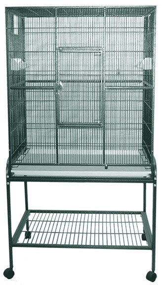 Flight Cage & Stand (Green) - 32"x21"x63"