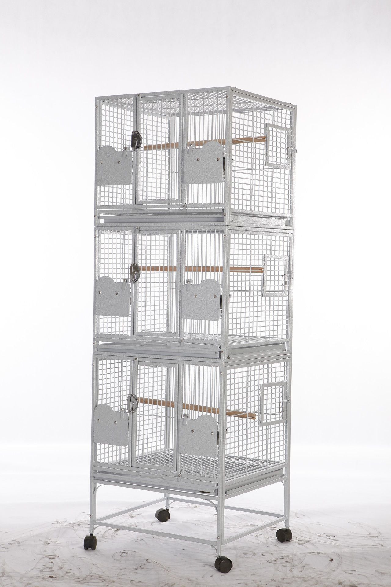 Breeder Cage - Triple-Stacked (Platinum) - 24''x22''x72''