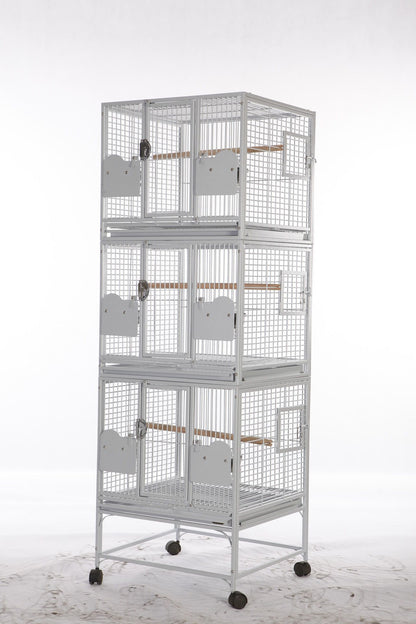 Breeder Cage - Triple-Stacked (Platinum) - 24''x22''x72''