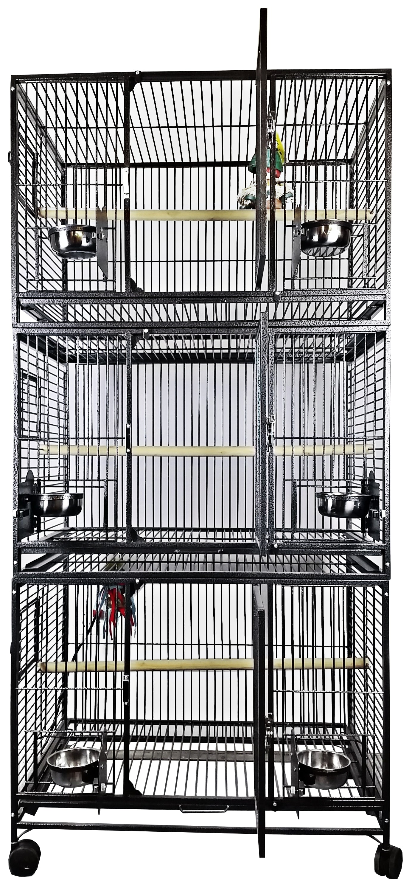 Breeder Cage - Triple Stacked (Black) - 36''x24''x76''