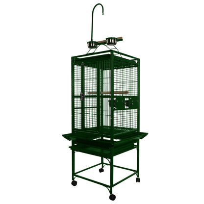 Play-Top Cage (Green) - 18"x18"x54"