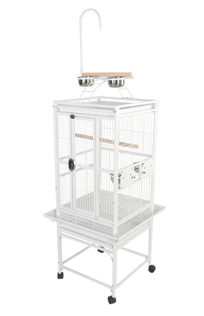 Play-Top Cage (White) - 18"x18"x54"