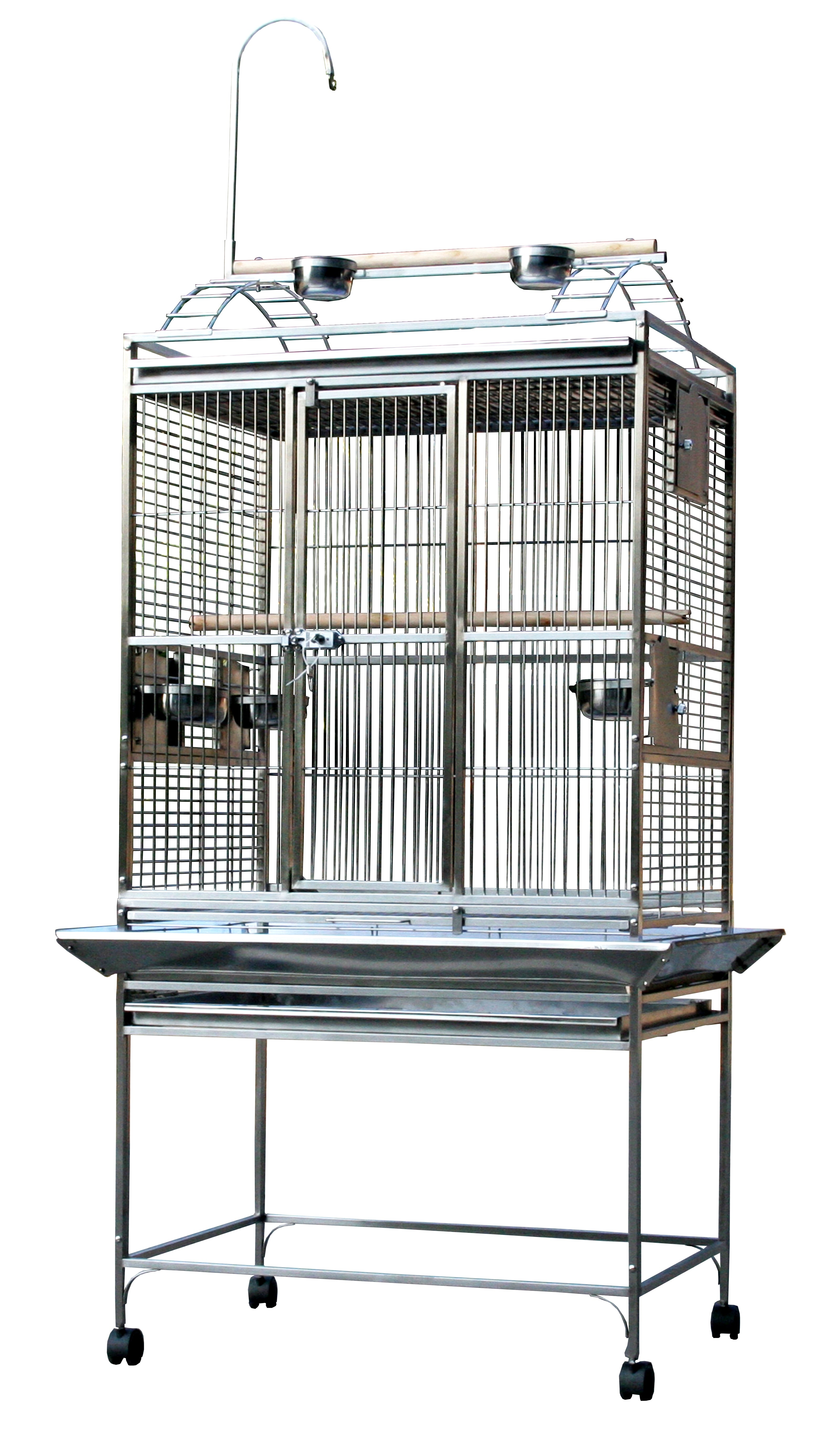 Play-Top Cage (Stainless Steel) - 32"x23"x66"