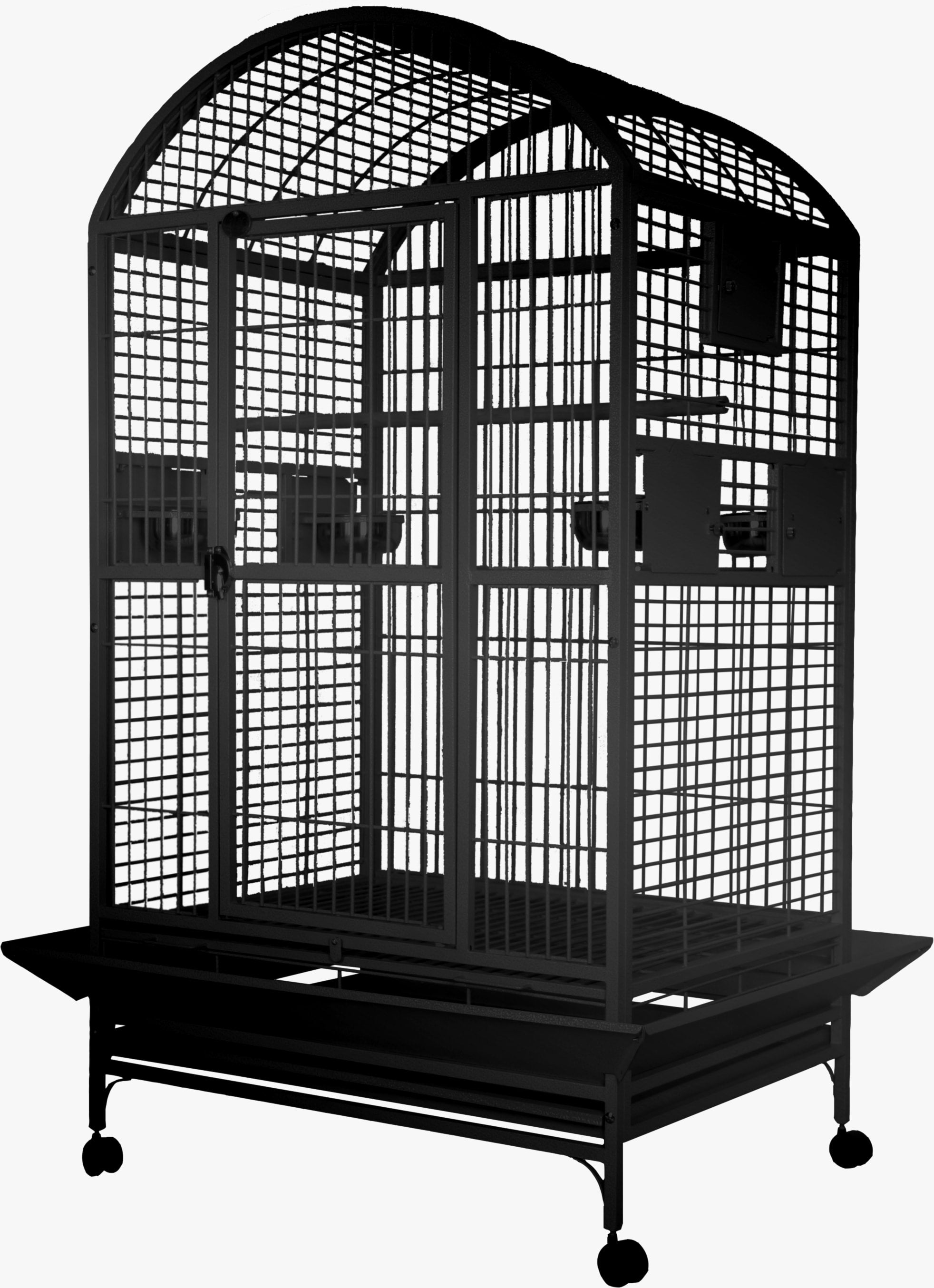 Dome-Top Cage (Black) - 36"x28"x65"