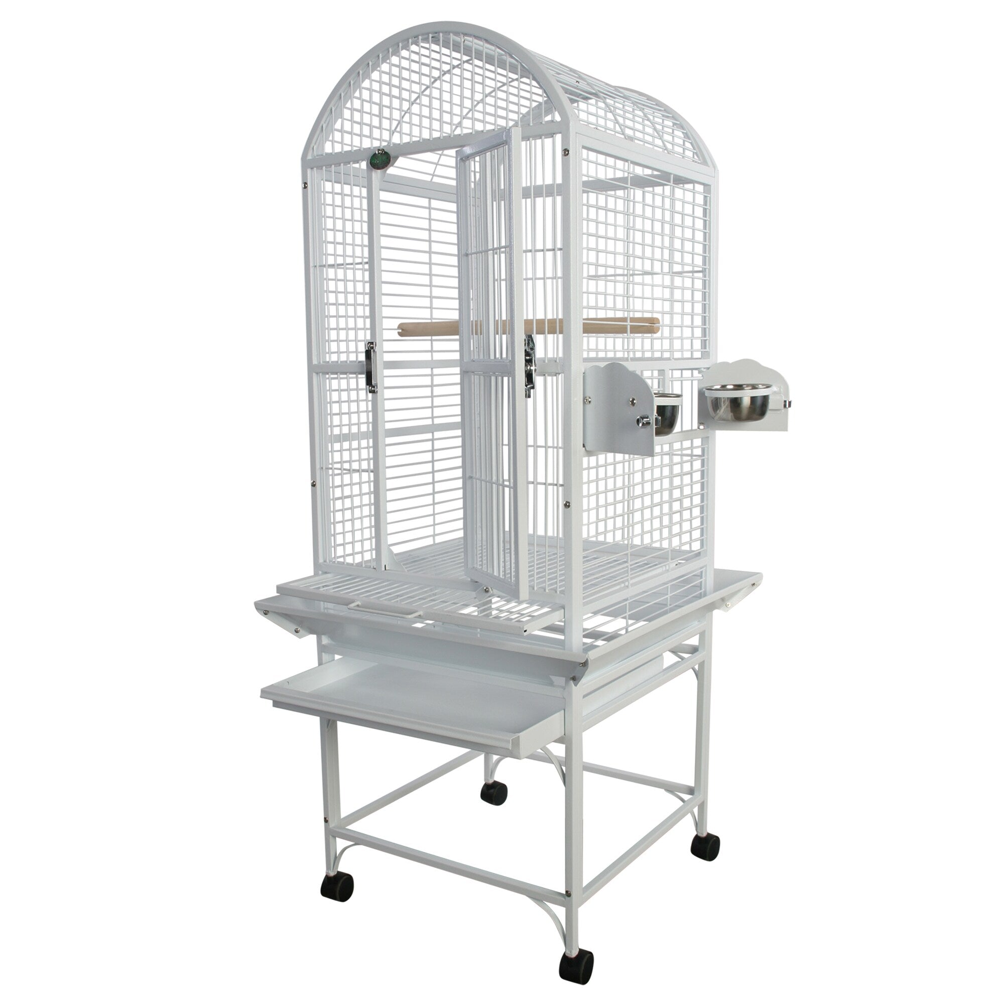 Dome-Top Cage (White) - 18"x18"x51"