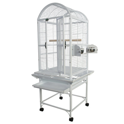 Dome-Top Cage (White) - 18"x18"x51"