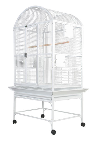 Dome-Top Cage (White) - 32"x23"x63"