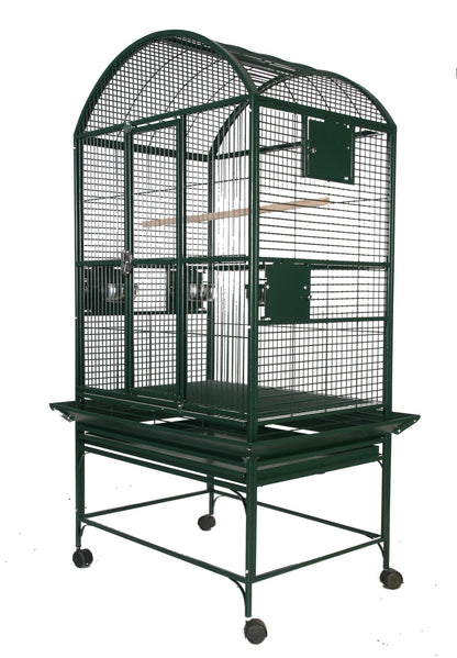 Dome-Top Cage (Green) - 32"x23"x63"