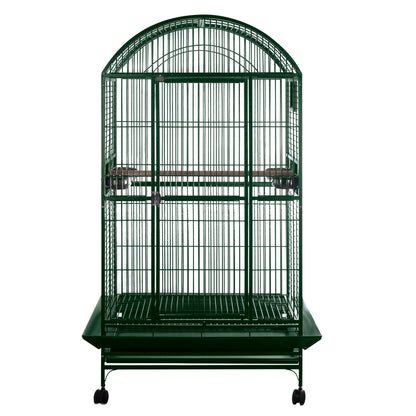 Dome-Top Cage (Green) - 40"x30"x75"