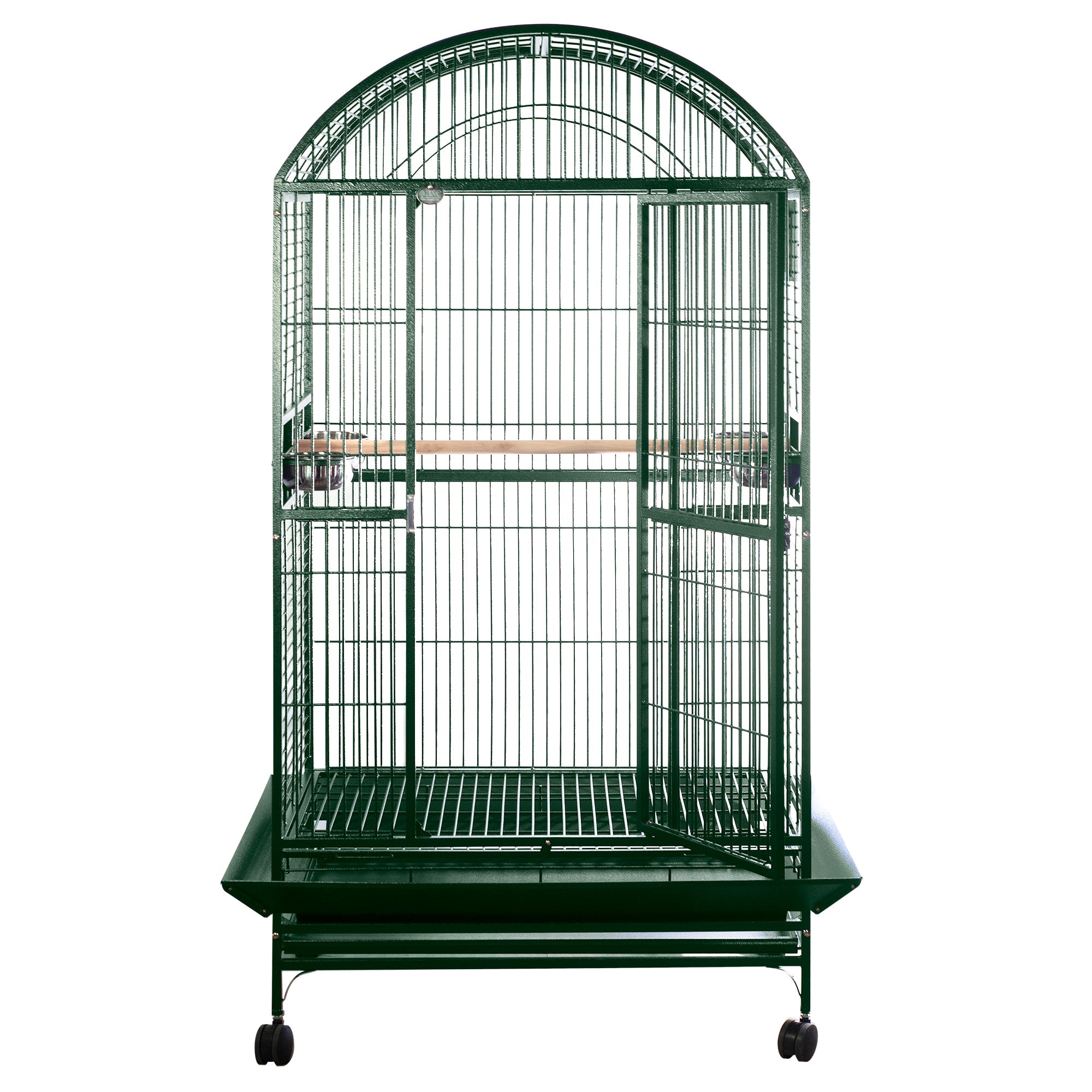 Dome-Top Cage (Green) - 40"x30"x75"