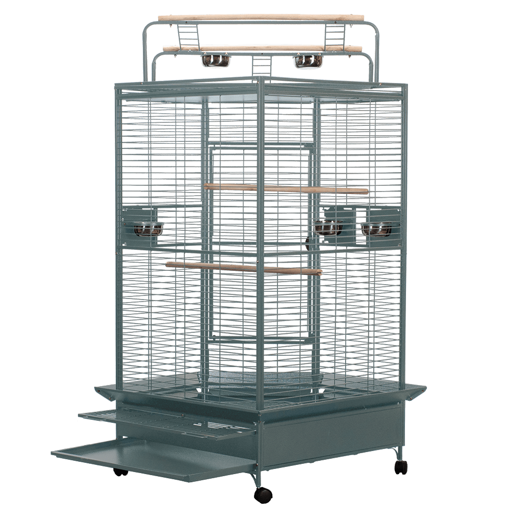 Large Corner Cage (Platinum) - 33''x33''x72''