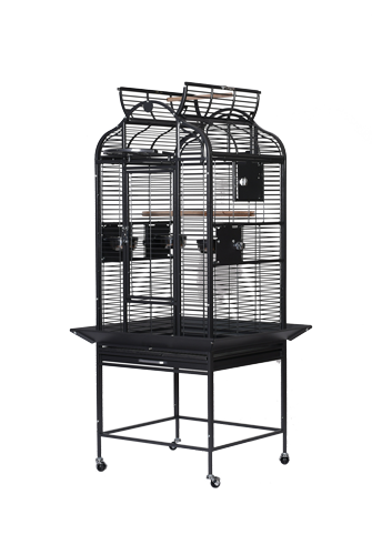 Majestic Series Bird Cage Small (Black) - 24"x22"x61.4"