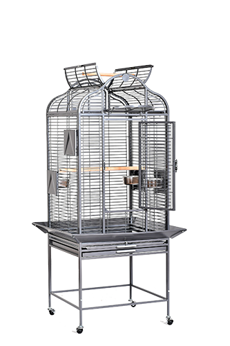 Majestic Series Bird Cage (Platinum) - 24"X22"X61.4"