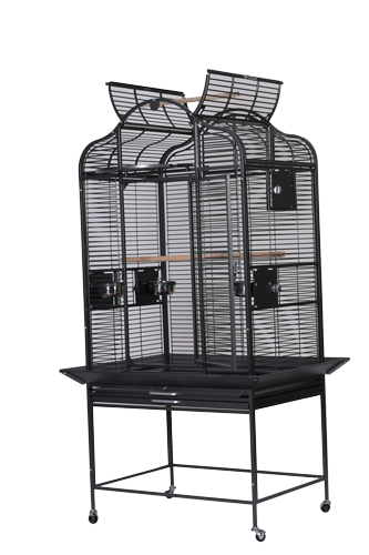 Majestic Series Bird Cage (Black) - 32"X23"X68"