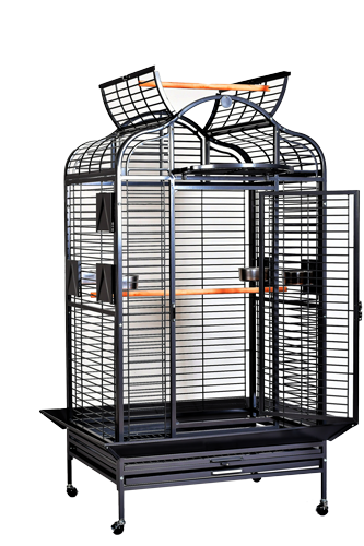 Majestic Series Parrot Cage (Black) - 36"X28"X68"