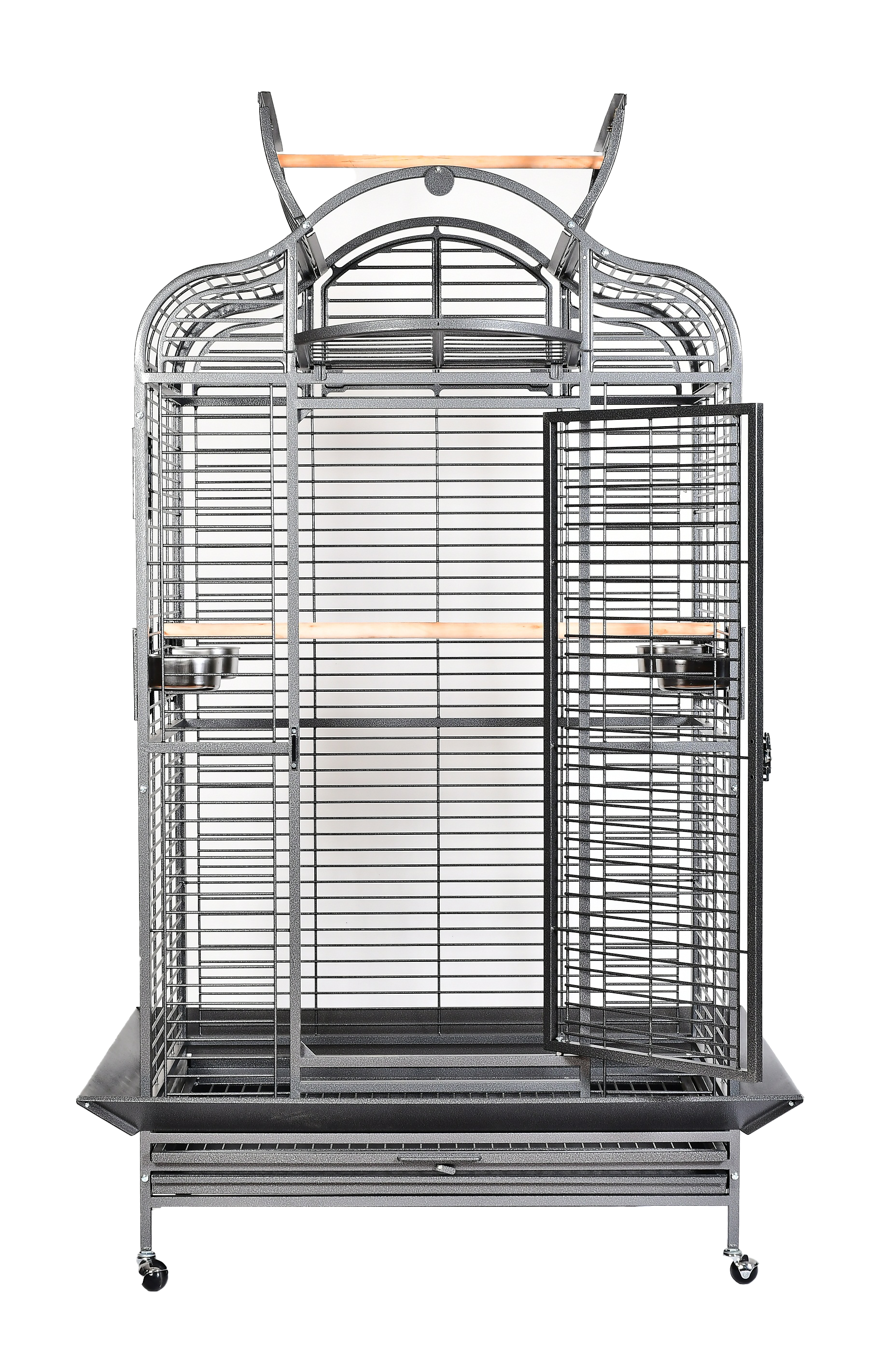 Majestic Series Parrot Cage (Platinum) - 40"X30"X74"