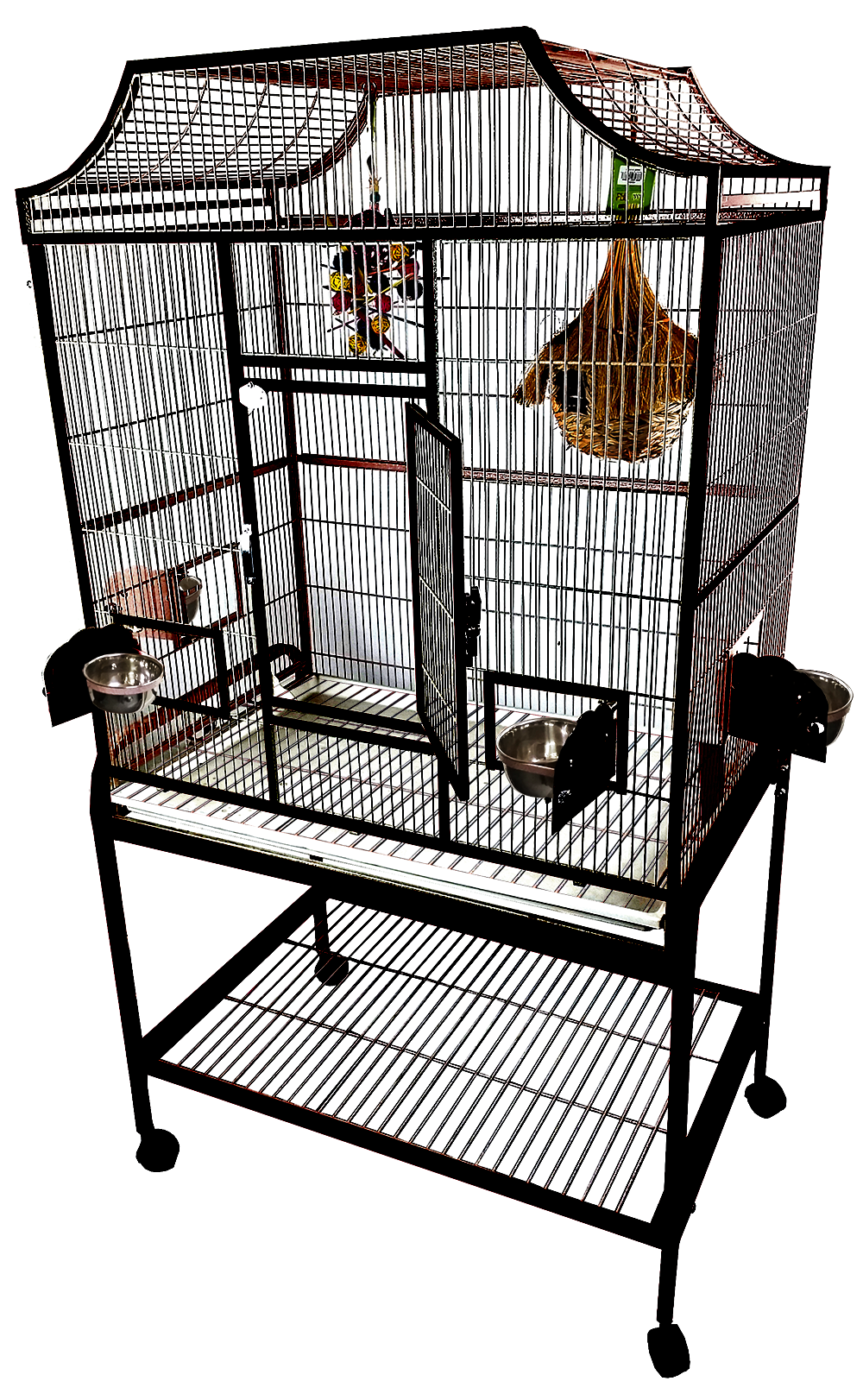 Elegant Flight Cage (Black) - 32''x21''x61''