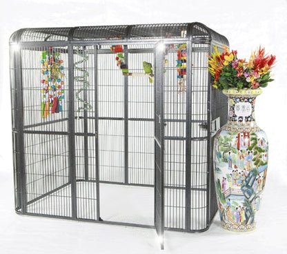 Walk-in Aviary (Stainless Steel) - 62'' x 62'' x 79''