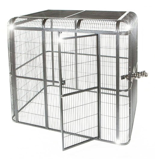 Walk-in Aviary (Stainless Steel) - 62'' x 62'' x 79''