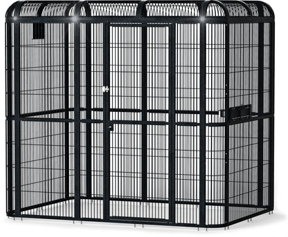 Walk-in Aviary (Black) - 86'' x 62'' x 79''