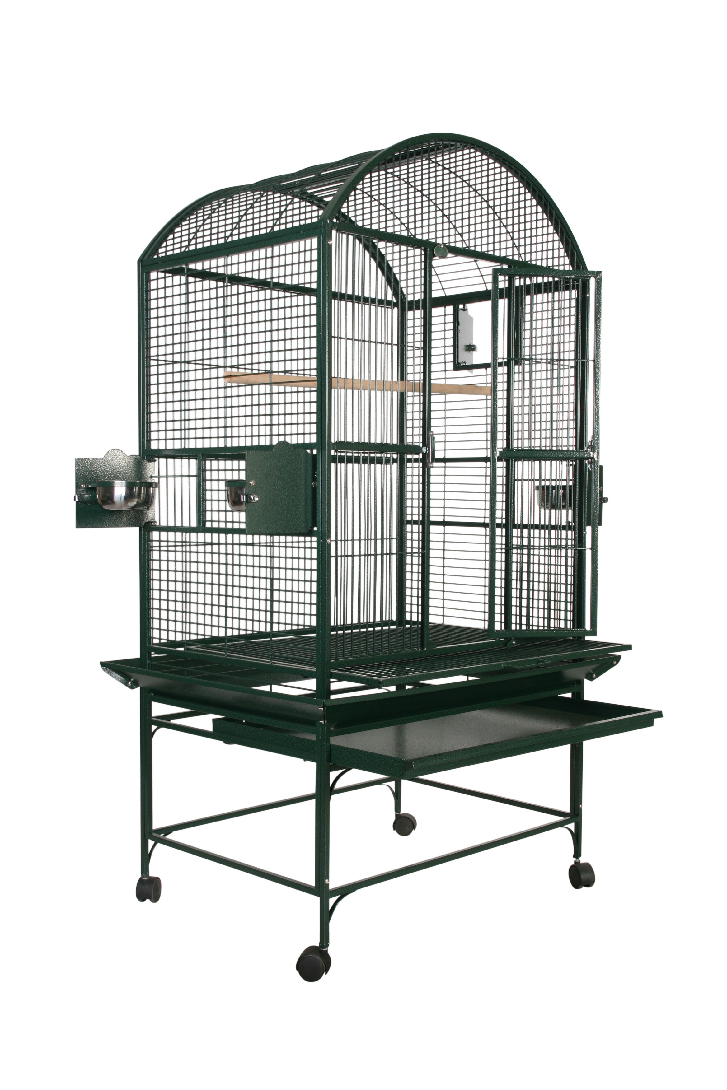 Dome-Top Cage (Green) - 32"x23"x63"