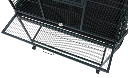 Flight Cage & Stand (Green) - 31"x20"x62"