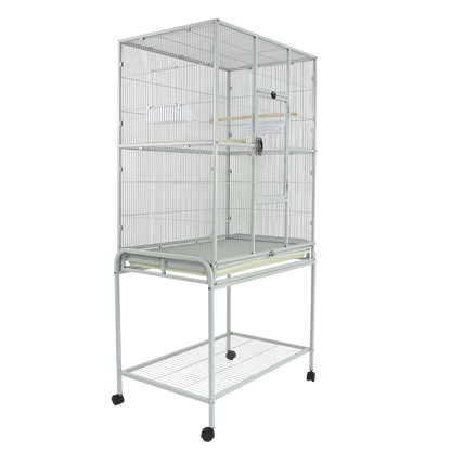 Flight Cage & Stand (Platinum) - 31"x20"x62"