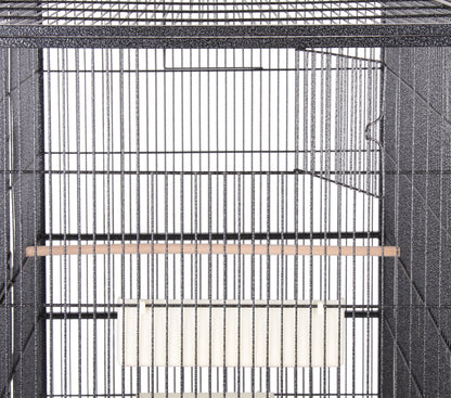 Flight Cage & Stand (Platinum) - 32"x21"x63"