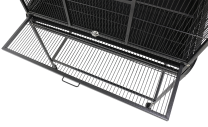 Flight Cage & Stand (Black) - 31"x20"x62"