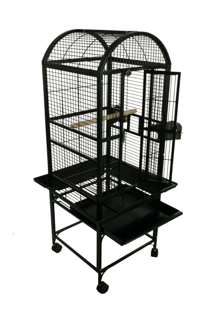 Dome-Top Cage (Black) - 18"x18"x51"