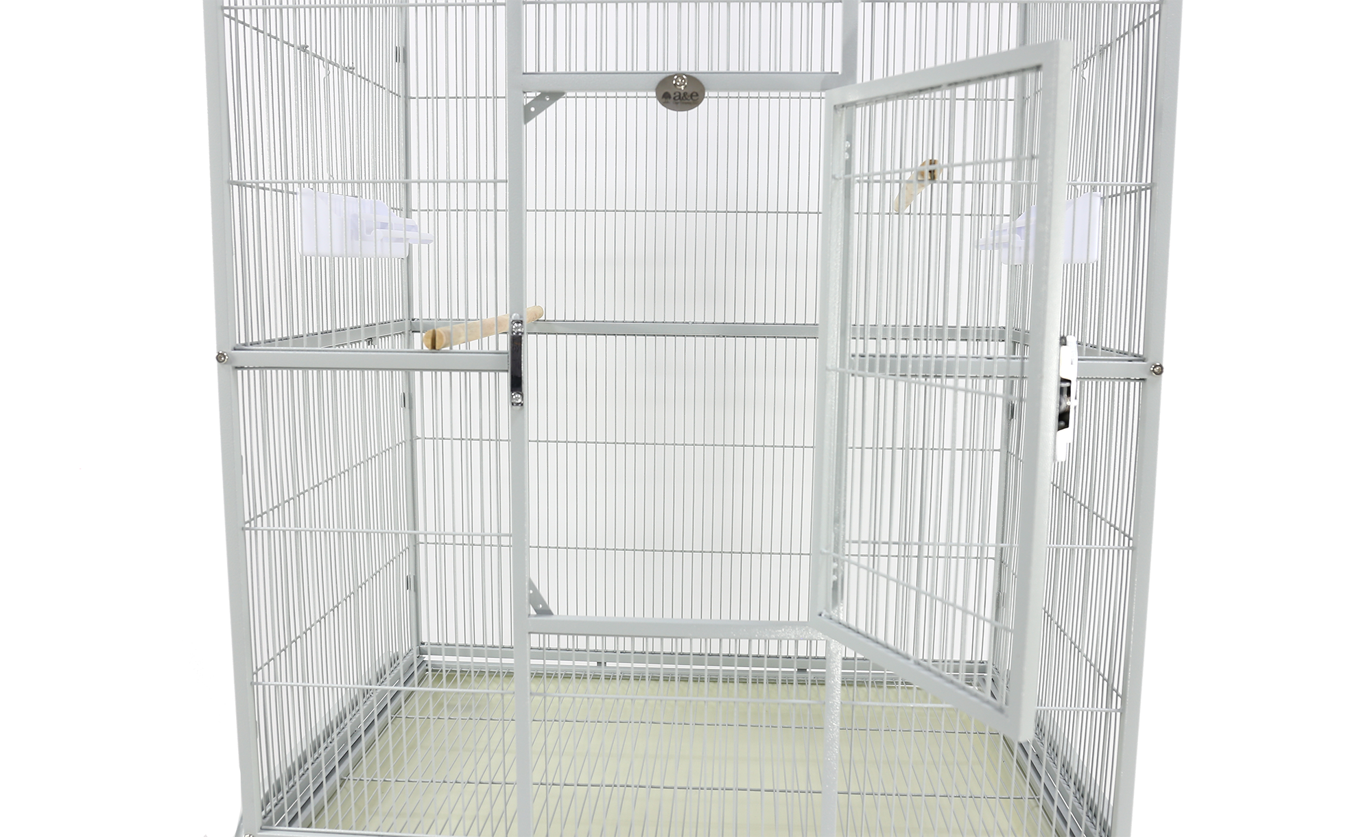 Flight Cage & Stand (Platinum) - 31"x20"x62"