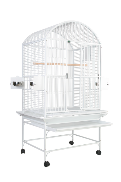 Dome-Top Cage (White) - 32"x23"x63"