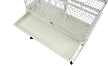 Flight Cage & Stand (White) - 31"x20"x62"